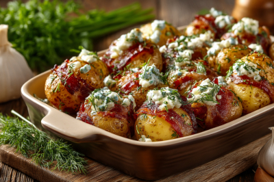 Подсели всей семьей на такую картошечку: целый противень вкуснятины из 1 кг картофеля и пачки бекона