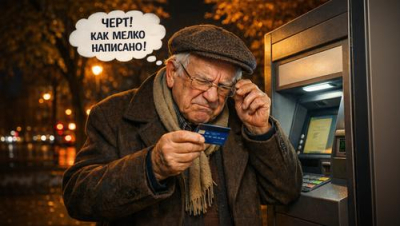 Дедуля не разглядел не только пин-код, но и подвох