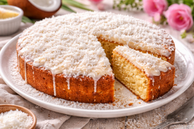 Пирог &laquo;Кокосовое облако&raquo; на кефире &mdash; простой рецепт, а эффект произведет круче кондитерского десерта