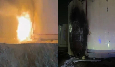 На нефтебазе в Туркестане произошел пожар&nbsp;&nbsp;