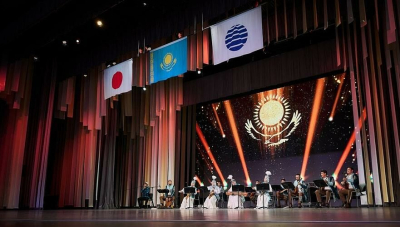 Флаг Казахстана подняли в Японии в честь Национального дня Казахстана на EXPO 2025 Osaka