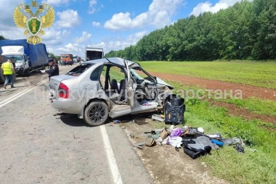 Три человека погибли в ДТП в Мамадышском районе, среди них годовалый ребенок
