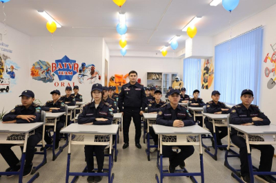 В Конаеве открыли новый кадетский класс для подготовки будущих спасателей