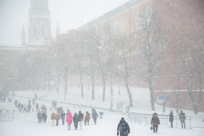 Тишковец: сугробы в Москве достигли 65 сантиметров на Балчуге