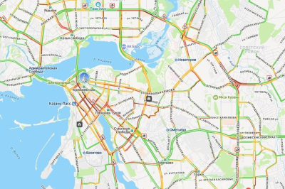 Рабочая неделя в Казани заканчивается 10-балльными пробками
