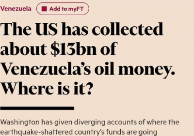 FT: Администрация Трампа заработала $13 млрд на венесуэльской нефти, но судьба средств неизвестна