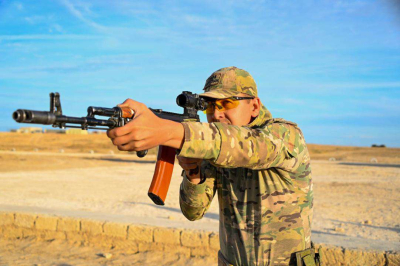 На учениях разведподразделения отработали нормативы по тактической стрельбе